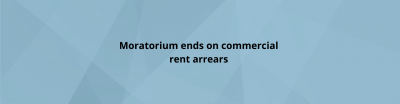 Moratorium ends on commercial rent arrears